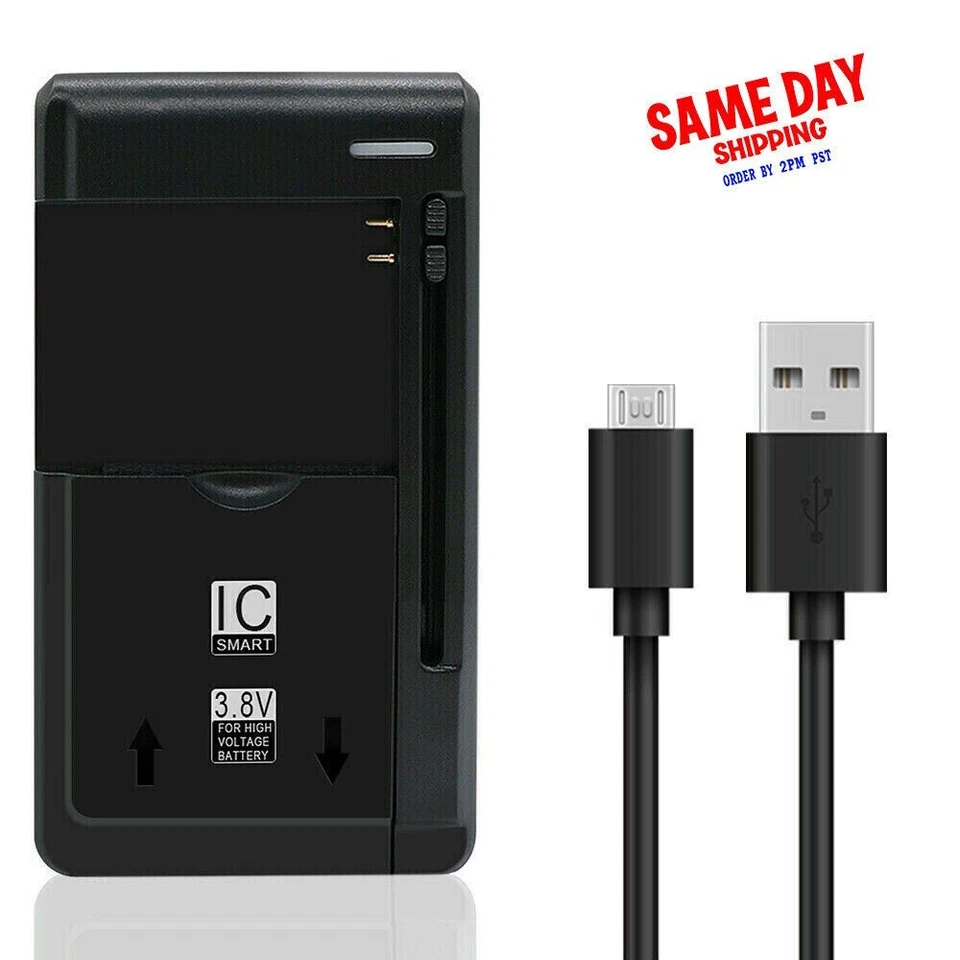 Cable cargador de batería USB/AC de viaje universal para Samsung Galaxy J7 V SM-J727V Foto 1 de 1
