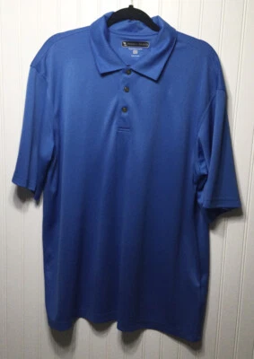 Pebble Beach Performance Mens XL Blue Golf Polo Shirt Short Sleeve Polyester - Image 1 of 4