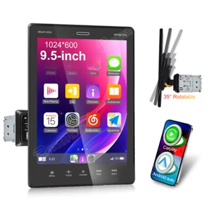 Autoradio Bluetooth 9,5" Singolo 1 Din Touch Screen Apple/Android Carplay - Foto 1 di 15