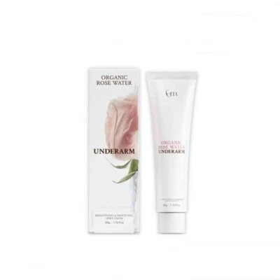 Crema blanqueadora de axilas de agua de rosas orgánica FEM para el cuidado de la piel textura ligera 50 g Foto 1 de 4