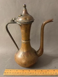 IMPERIAL RUSSIAN EMPIRE PRE REVOLUTION HALLMARKED HAMMERED COFFEE POT TEAPOT VTG - Picture 1 of 11