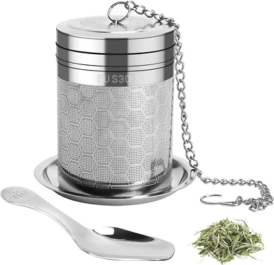 Infusores de té grandes Numola para té suelto, colador de té grande de malla extra fina para Foto 1 de 4
