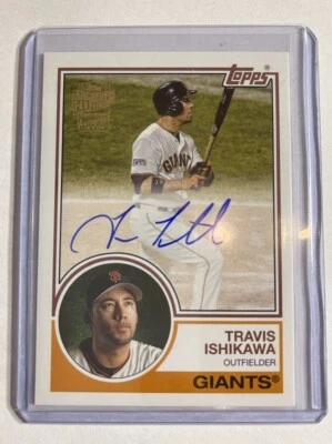 2022 Topps Archives Fan Favorites Auto TRAVIS ISHIKAWA - Image 1 of 2