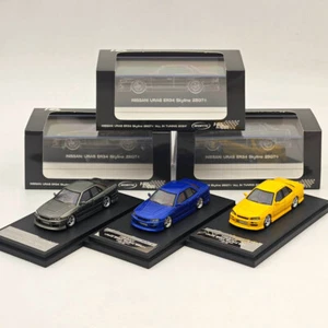 1/64 Mortal & OM Nissan ER34 uras SKYLINE Miniature Diecast Toys Car Model Hobby - Imagen 1 de 22