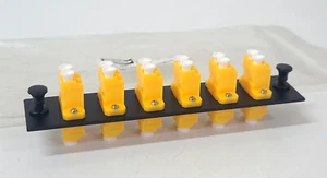 Hubbell FSPLCDS6Y, Adapter Panel, 12-Fiber, 6 LC Duplex ~ NEW - Picture 1 of 3
