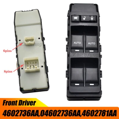 Interruptor de ventana principal eléctrico conductor delantero para Dodge Magnum 2006 2007-2008 Foto 1 de 4