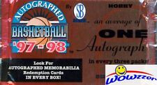1997/98 Score Board Autographed Factory Sealed HOBBY Pack-1 in 3 Packs has AUTO!