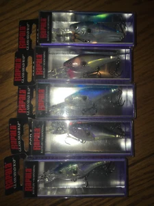 RAPALA GLASS SHAD RAP 05's--5 with 2 COLORED FISHING LURES - Picture 1 of 1
