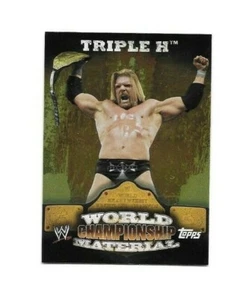 2010 TOPPS WWE TRIPLE H WORLD CHAMPIONSHIP BELT INSERT WRESTLING CARD #W4 - Picture 1 of 1