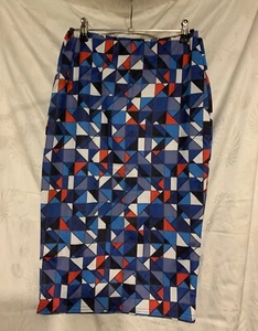 Boohoo Skirt Geometric Size 12, Elasticated Waist. (B2/122) - Picture 1 of 5