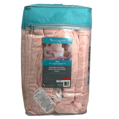 KOOLABURRA By UGG Eve Ballet Pink Full/Queen One Comforter Two Shams Set NEW - Image 1 of 4