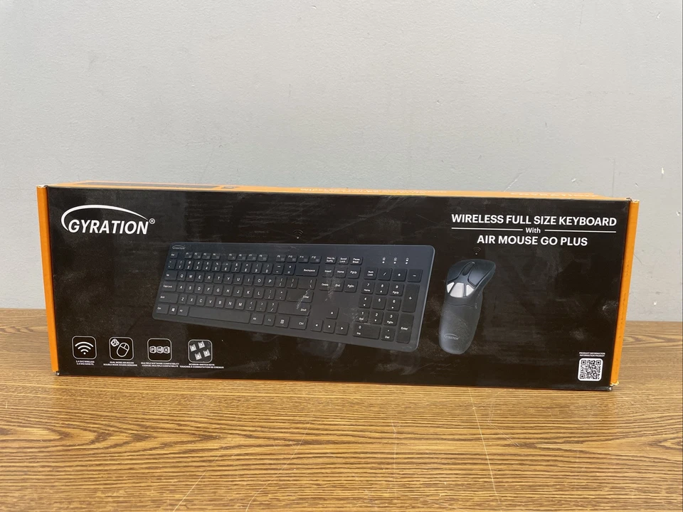 Gyration Go Wireless Optical / Gyroscopic Mouse With Wireless Keyboard, New - Image 1 of 2