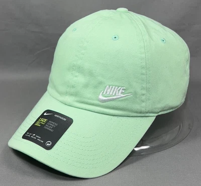 Nike Swoosh Heritage86 Strapback Hat Cap Green S1ze Baseball Tennis Golf Womens - Image 1 of 4
