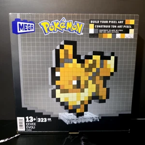 MEGA Eevee 323 Pieces Action Figure Building Set - Pixel Retro Art Toy Pokémon - Picture 1 of 2