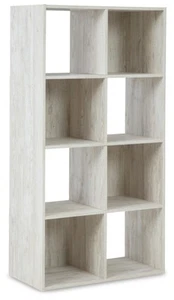 Paxberry Coastal 8 Cube Storage Organizer or Bookcase, Whitewash - Picture 1 of 4