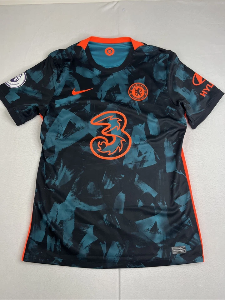 CAMISETA DE FUTBOL DEL CHELSEA 2021 2022 TERCERA CAMISETA NIKE DB5894-468 talla L HOMBRE #19 MONTURA Foto 1 de 4