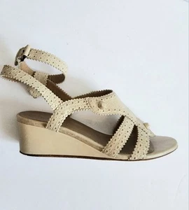 Balenciaga Strappy Leather Gladiator Wedge Sandals Size 39 US 8.5 - Picture 1 of 5