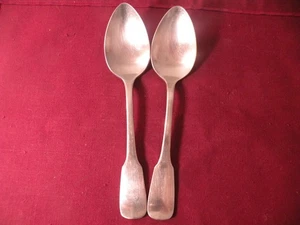 Set Of 2 Place Oval Soup Spoons Towle Lauffer Chevalier 18/8 Satin Japan 7 1/4" - Picture 1 of 5