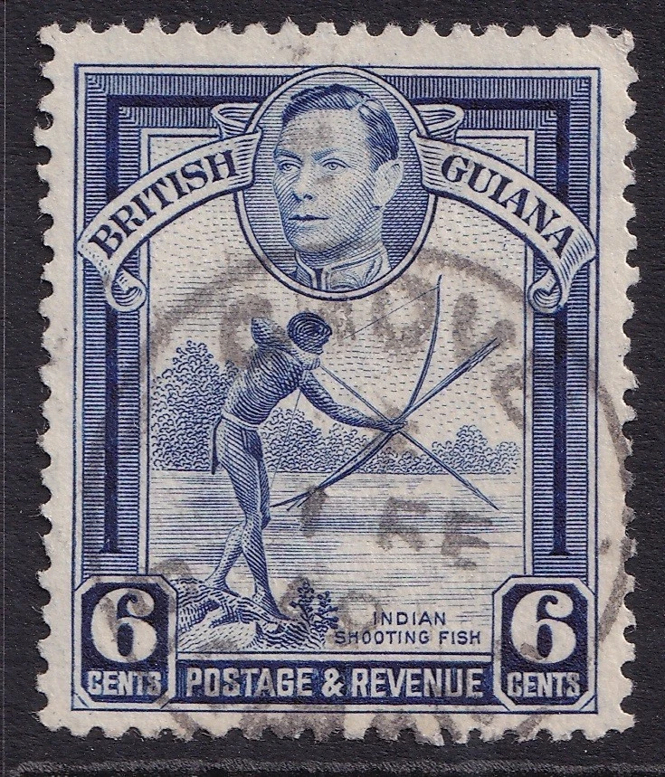 SELLO DE GUYANA BRITÁNICA / CANCELAR "GROVE B. GUIANA" 1949 Foto 1 de 1