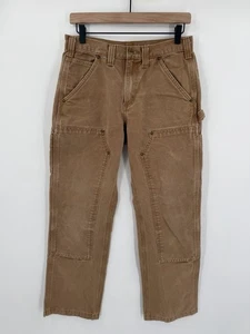 Vintage Y2K Carhartt Pants Men’s 30x30 BRN Double Knee Canvas Workwear Carpenter - Picture 1 of 10