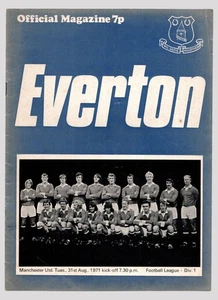 Everton v Manchester United 1971-1972 Division One 31/08/1971 - Picture 1 of 2