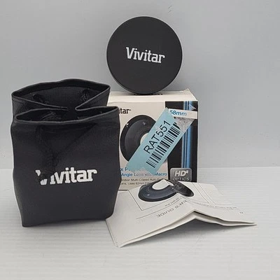 Vivitar 0.43X Professional Wide Angle Lens w/ Macro 58mm HD4 Optics ✅ Open Box - Image 1 of 2