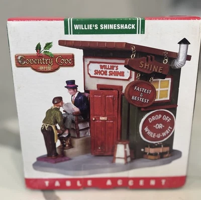 Lemax Christmas Willie's Shineshack Shoe Shine 2008 #83698 Carole Towne Foto 1 de 4