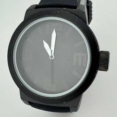 Kenneth Cole Reaction Reloj Cuarzo RK1233 Hombre Negro Grande 48mm Analógico Nueva Batería Foto 1 de 4