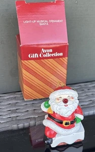 AVON 1987 Papá Noel en Chimenea Colección de Regalo Ornamento Musical - No Probado - Imagen 1 de 6