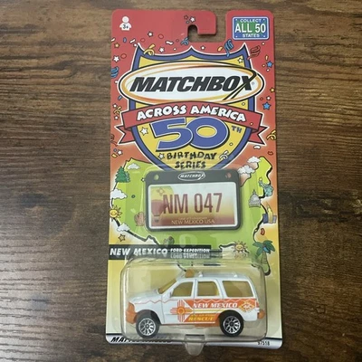 Mattel Matchbox Across America 2001: Nuevo México Ford Expedition Police nuevo en paquete Foto 1 de 4