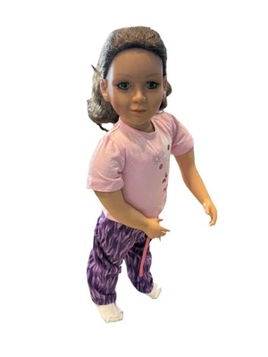 MY TWINN 23” DOLL Brown Hair Green Eyes Posable - Image 1 of 4