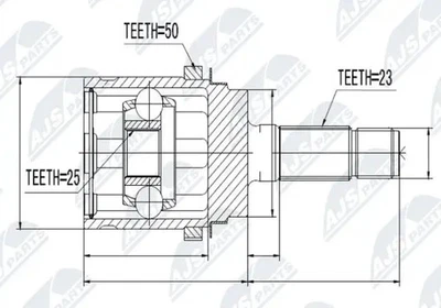 Joint de cardan Essieu arrière NPZ-HD-048 NTY pour HONDA CR-V I CR-V II - Photo 1/4
