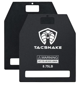 2 Placas Chaleco Peso Tacsnake 8.75 LB Placas Negras para Ejercicio, Entrenamiento Correr - Imagen 1 de 5
