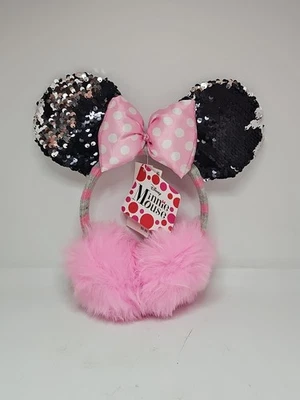 Niñas Talla Única Disney Lentejuelas Orejas de Minnie Mouse Orejeras Invierno Nuevo con etiquetas Foto 1 de 2