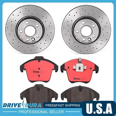 Керамические тормозные колодки передние дисковые тормозные диски Brembo для Volvo S60 2011-2018 годов выпуска - Изображение 1 из 4