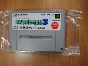 SFC Seiken Densetsu 3 (III) Taikenban Sample ROM TRIALS OF MANA DEMO NINTENDO - Picture 1 of 6