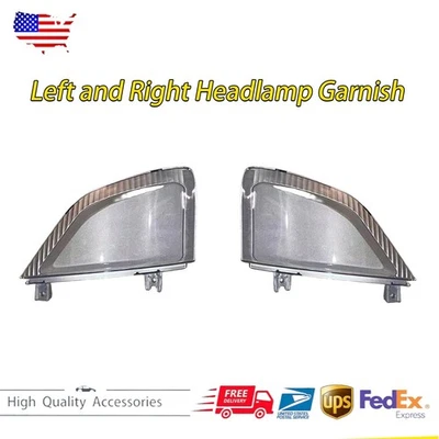 1 par de adornos de faros izquierdo y derecho para 2023,2024 ISUZU NPR-HD NQR NRR nuevo Foto 1 de 4