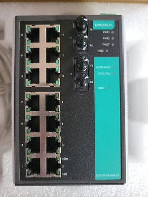 BRAND NEW MOXA EDS-516A-MM-ST Managed Ethernet Switch FAST FREE SHIPPING USA - Image 1 of 4