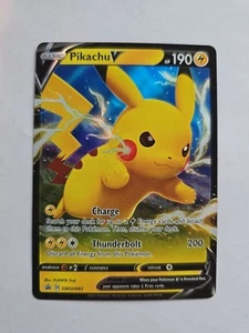 PIKACHU V - Pokemon TCG Sword & Shield Holo Ultra Rare Promo SWSH061 - Picture 1 of 2