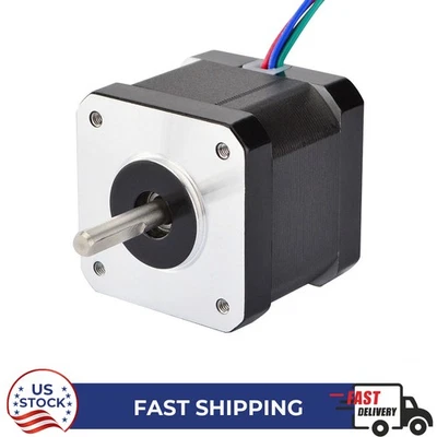 Nema 17 Stepper Motor 0.9deg Bipolar 50oz.in 0.9A DIY CNC Robot Reprap Makerbot - Image 1 of 4