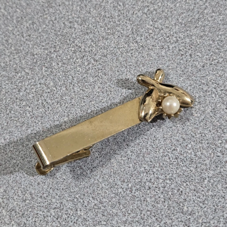 Circle K Bowling Vintage Tie Bar Clip League 300 Average Score Strike Pearl - Image 1 of 4