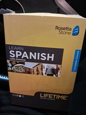 Rosetta Stone Learn Spanish Lifetime Course - Image 1 of 2