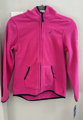 NAUTICA NIÑAS POLAR SUDADERA CON CAPUCHA CREMALLERA MAGENTA TALLA 5 Foto 1 de 3