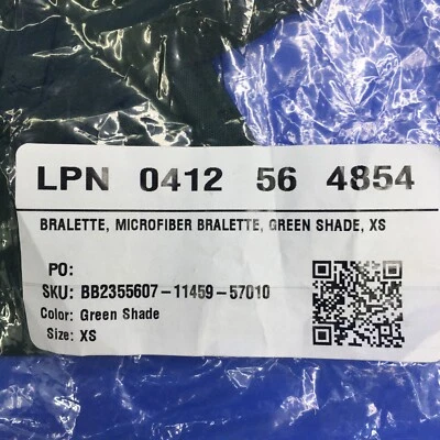 Bralette Savage X Fenty XS tono verde microfibra para mujer Foto 1 de 2