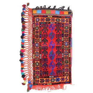 Hand Made Salt Bag Pillow Cover Wool Area Rug 3 x 2 Ft By Afghan Artisan Women - Picture 1 of 2