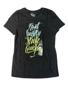Brand New nike ah3234-010  T-Shirt Nike Girls Float Swiftly Strike Quickly Tee - Picture 1 of 1