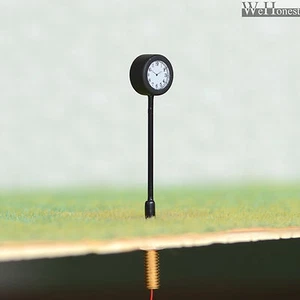 4 x OO gauge modern station platform clock LED street light illuminated 2 sides - Picture 1 of 5