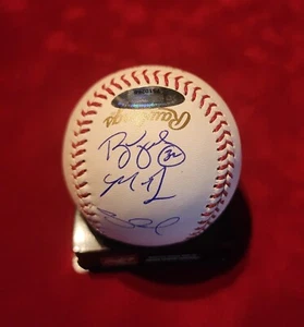 San Francisco Giants Bum, Bochy, Panda+4 signed 2012 World Series ball w/Tristar - Picture 1 of 6