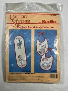 BUCILLA Gallery Of Stitches Vintage RAGGEDY ANN & ANDY Cross Stitch Kit 32352 - Picture 1 of 3