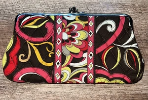 Vera Bradley Women Brown Clutch One Size Wallet - Picture 1 of 9